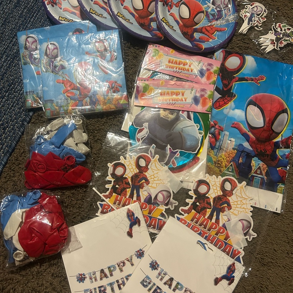 Spider-Man Themed Party Supplies Set